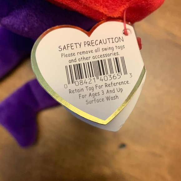 Ty Beanie Baby -RUBY- The Red Hat Society Bear - Picture 9 of 12